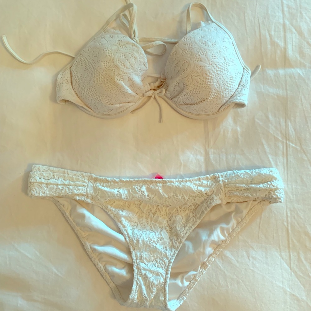 Victoria’s Secret white crochet bikini
